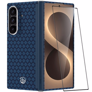 Benks Magnetic Armor Grid Air Grand Combo dėklas (C.K.FL.SA.BE.0051), skirtas Samsung Galaxy Z Fold 8 Ultra, mėlynas