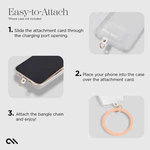 Case-Mate Phone Bangle riešo dirželis telefonui, persikų spalvos