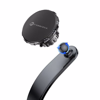 FORCELL F-GRIP MagFlex magnetinis automobilio laikiklis priekinio stiklo / prietaisų skydelio / oro angai juodas