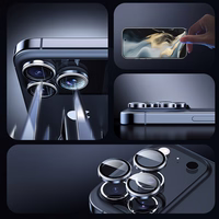 Rock Pure Series Kameros objektyvo stiklas ant iPhone 17 kameros (2 vnt.) juodas