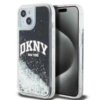 DKNY Liquid Glitter Big Logo iPhone 14/15/13 Dėklas telefonui (m) - juodas (m)