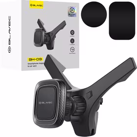 Blavec Automobilio laikiklis BH-09 magnetinis prie oro ventilio (BH09-MAVB) juodas