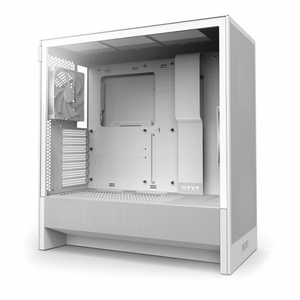 Kompiuterio korpusas NZXT H5 Flow baltas Mid Tower ATX skaidrus skydelis
