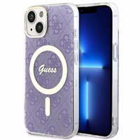 Guess GUHMP14MH4STU iPhone 14 Plus 6.7" violetinis/violetinis kietas dėklas 4G Magnetinis