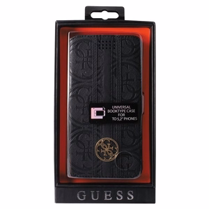 Guess 4G Heritage Book universalus L 4.6" - 5.2" dėklas juodas