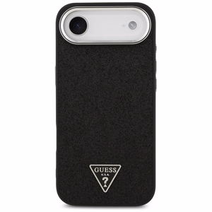 Guess Blizgus Trikampio Logotipas Magnetinis dėklas telefonui iPhone 17 Air - juodas