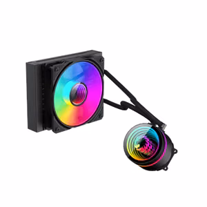 GameMax ICEBURG 120 BK – AIO skysčiu aušinama procesoriaus sistema, 120 mm radiatorius, juodas