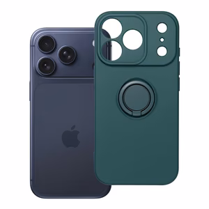 SILIKONINIS ŽIEDAS dėklas telefonui IPHONE 17 Pro žalias