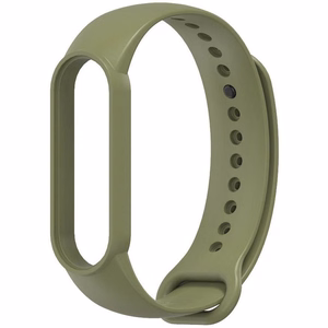 Silikoninis dirželis XIAOMI Mi Band 5 / 6 / 7 žalias (08)
