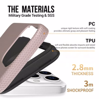 "Vmax" trikampis dėklas "iPhone 16 Plus" 6,7" rose gold