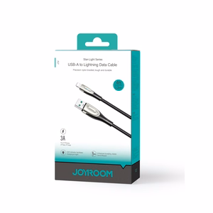 USB kabelis Joyroom SA31-AL3 USB to Lightning 3A 1.2m juodas