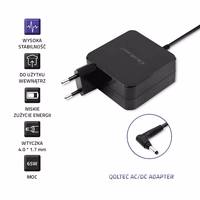 Qoltec 51751 Nešiojamojo kompiuterio maitinimo adapteris Huawei 65W | 19V | 3.42A | 4.0*1.7