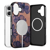 Tech-Protect Lamano MagSafe dėklas iPhone 17 rudai violetinis