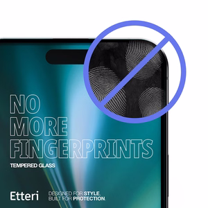 "Etteri" grūdintas stiklas 9D, skirtas "iPhone 15 Pro" 6,1"