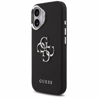Guess Grained Big 4G Classic Logo dėklas telefonui iPhone 17 - juodas
