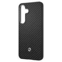 Spigen Enzo Aramid GP-FPS931PGABW silikoninis dėklas su įmontuotu MagFit žiedu Samsung Galaxy S25 - juodas