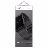 Uniq Straden odinis Hybrid dirželis skirtas Apple Watch 1/2/3/4/5/6/7/8/SE/SE2/Ultra 42/44/45/49mm - pilkas