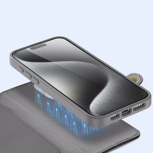 Dux Ducis Lawa odinis dėklas telefonui iPhone 15 Pro - pilkas