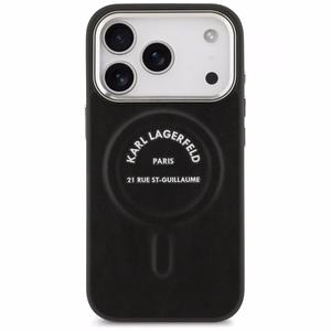 Karl Lagerfeld Karl RSG Logo Magnetinis dėklas telefonui iPhone 17 Pro Max - Juodas