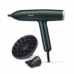 BaByliss Air Power Pro D6555DE – ионный фен 1700 Вт, зелёный/золотистый