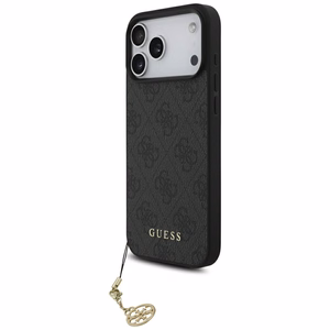 Guess 4G Charms Collection MagSafe чехол для iPhone 17 Pro Max - чёрный