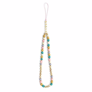 Guess pakabukas GUSTFLWP telefono dirželis rožinis Heishi Beads