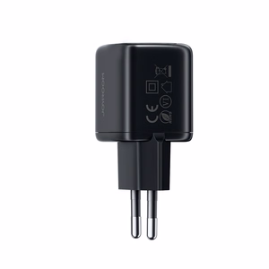 Joyroom JR-TG7 33W USB-A + USB-C sieninis įkroviklis su 60W USB-C į USB-C 1m laidu juodas