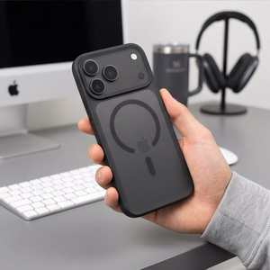 Tech-Protect Magmat MagSafe CC dėklas iPhone 18 Pro / 17 Pro, matinis juodas