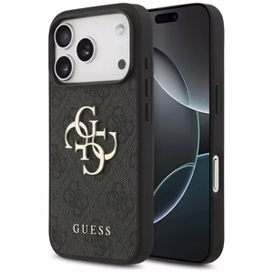Guess 4G Didelio Logotipo Dėklas telefonui iPhone 17 Pro - juoda