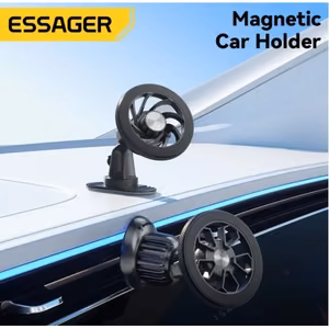 Car Holder Essager "Spiral" black (magnetic / air vent grille)