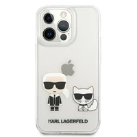 Karl Lagerfeld Karl & Choupette dėklas telefonui iPhone 13 Pro Max 6.7" - permatomas