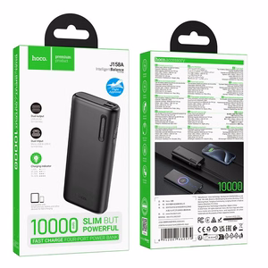 "Powerbank Hoco" 10000 mAh 2A J158A juoda