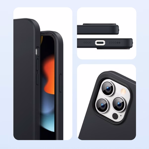Ugreen apsauginis silikoninis dėklas iPhone 13 juodas