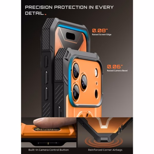 Supcase Grip Pro Mag MagSafe dėklas iPhone 18 Pro Max / 17 Pro Max – oranžinis