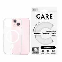 CARE by PanzerGlass Urban Combat Magnetinis dėklas telefonui iPhone 15 - baltas