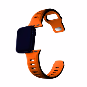 38/40/41/42 mm Orange (small) - 3mk Silicone Watch Strap for Apple