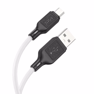 Кабель USB A - Micro USB Hoco 2,4A 1 m X90 белый