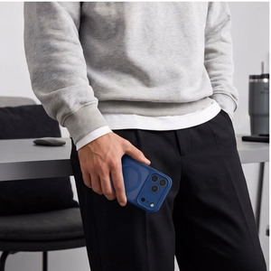 Tech-Protect BasicMag MagSafe dėklas iPhone 17 Pro Max / 18 Pro Max, matinis tamsiai mėlynas