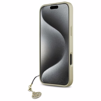 Guess 4G Charms Kolekcijos dėklas iPhone 16 Plus - rudas