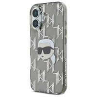 Karl Lagerfeld IML Karl Head Electroplated Dėklas telefonui iPhone 16 - juodas