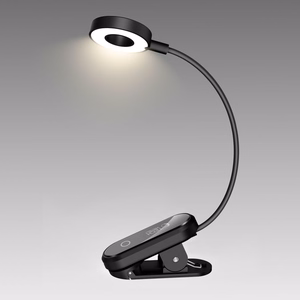 Tech-Protect LL100 Wireless Lamp with Clip + USB-A / USB-C Cable 30 cm - Black