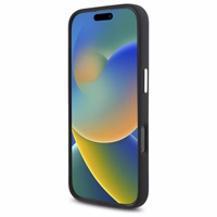 Mercedes silikoninis toninis logotipas Magnetinis dėklas telefonui iPhone 16 Pro Max - juodas