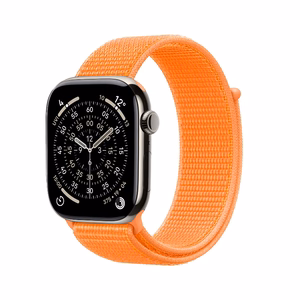 Crong Nylon sportinis Apple Watch dirželis, 38/40/41/42 mm, „Tropical Orange“