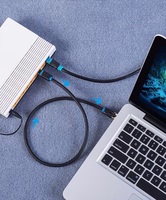 Vention IKABJ tinklo kabelis Juoda 5 m Cat8 S/FTP (S-STP)