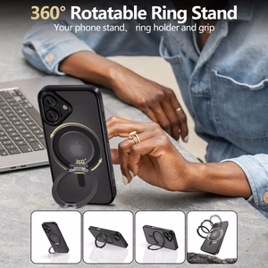 Tech-Protect MagRing Magnetinis dėklas telefonui iPhone 16 - permatomas