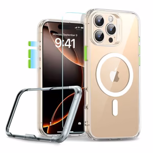 ESR Classic Pro Rinkinys Halolock Magnetinis dėklas iPhone 16 Pro Max - Skaidrus