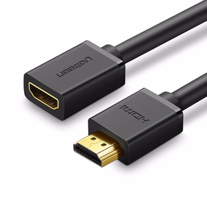 Ugreen HD107 10141 HDMI (vyriškas) - HDMI (moteriškas) 4K laidas 1m - juodas