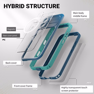 Crong Seal Cover vandeniui atsparus IP68 dėklas, skirtas iPhone 17, juodas