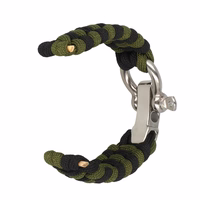 Universalus nailono dirželis 22mm dizainas 1 žalia-juoda