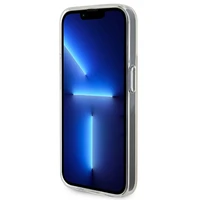 Guess GUHCP15LHDECMP iPhone 15 Pro 6.1" rožinis/rožinis kietas dėklas IML Faceted Mirror Disco Iridescent